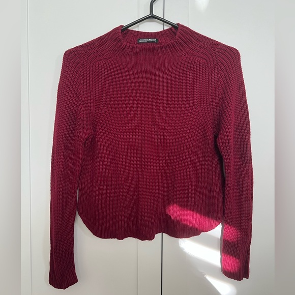 American Apparel maroon knit sweater - Picture 2 of 2